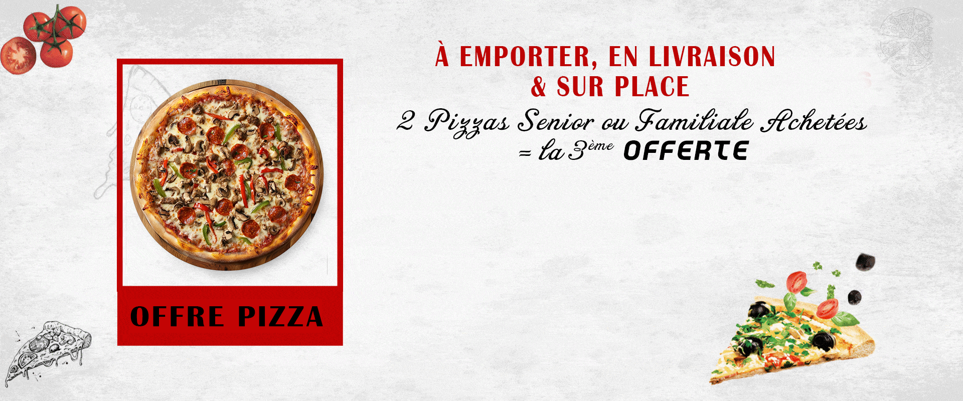 livraison pizza tomate à  plabennec 29860